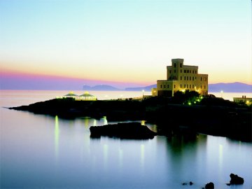 Ligging op de klippen van Alghero - Sardinië 